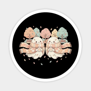 Pumpkin Spice Ghost Duo Magnet